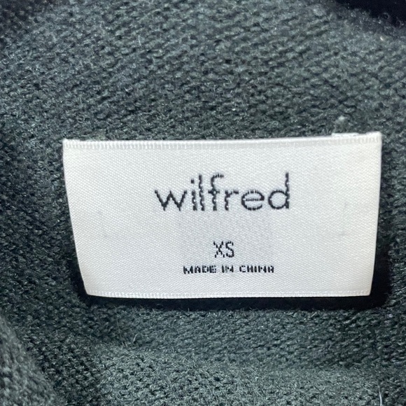 Wilfred 100% merino wool Elegant Dark Green Long Sleeve Top - Picture 2 of 4